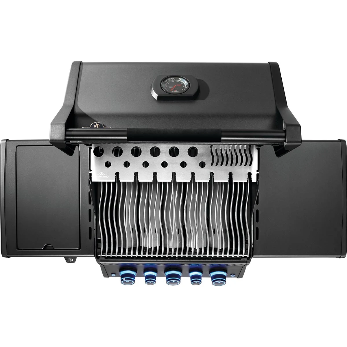 Газовий гриль Napoleon Phantom Rogue PRO-S 425 з бічним пальником Sizzle Zone 140х64х123 см чорний