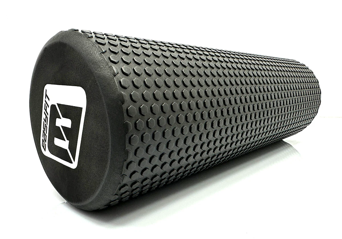 Масажний ролик Foam Roller 45 см EVA піна Чорний
