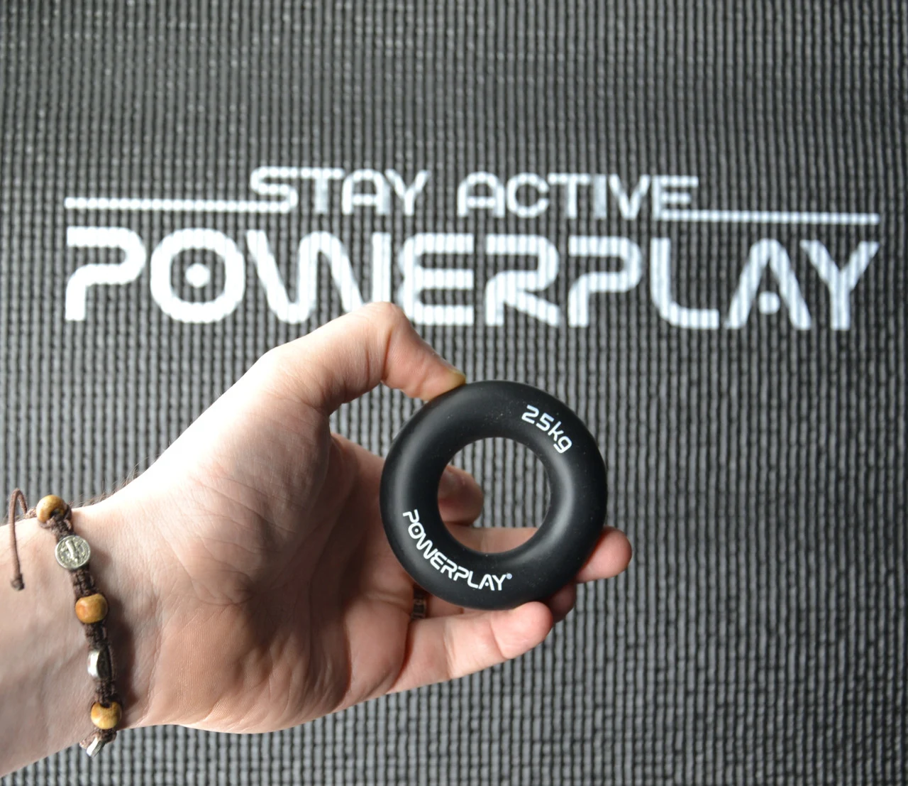 Еспандер кистьовий PowerPlay PP-4324 25 кг силіконовий чорний