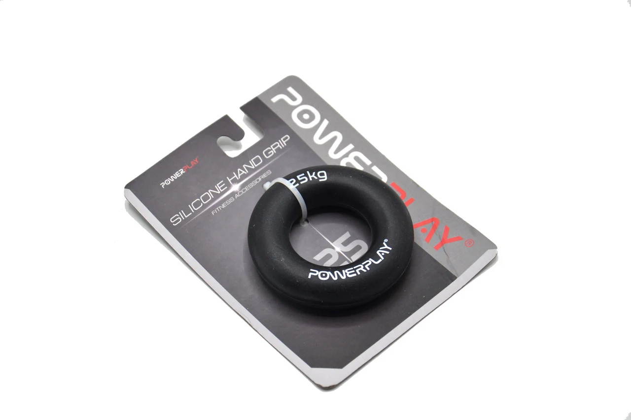 Еспандер кистьовий PowerPlay PP-4324 25 кг силіконовий чорний