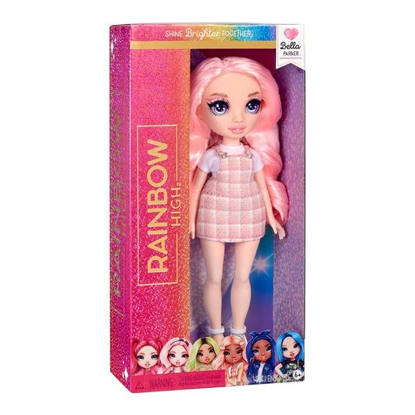 Лялька колекційна Rainbow High ОРР Белла 27 см пластикова рожева