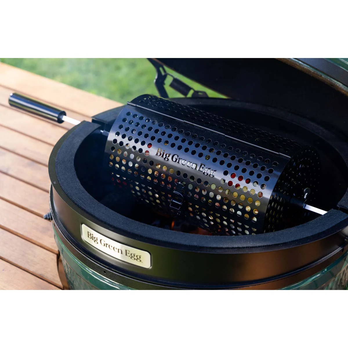 Кошик для вертіля Big Green Egg 128577 сталь з антипригарним покриттям 34х19х19 см
