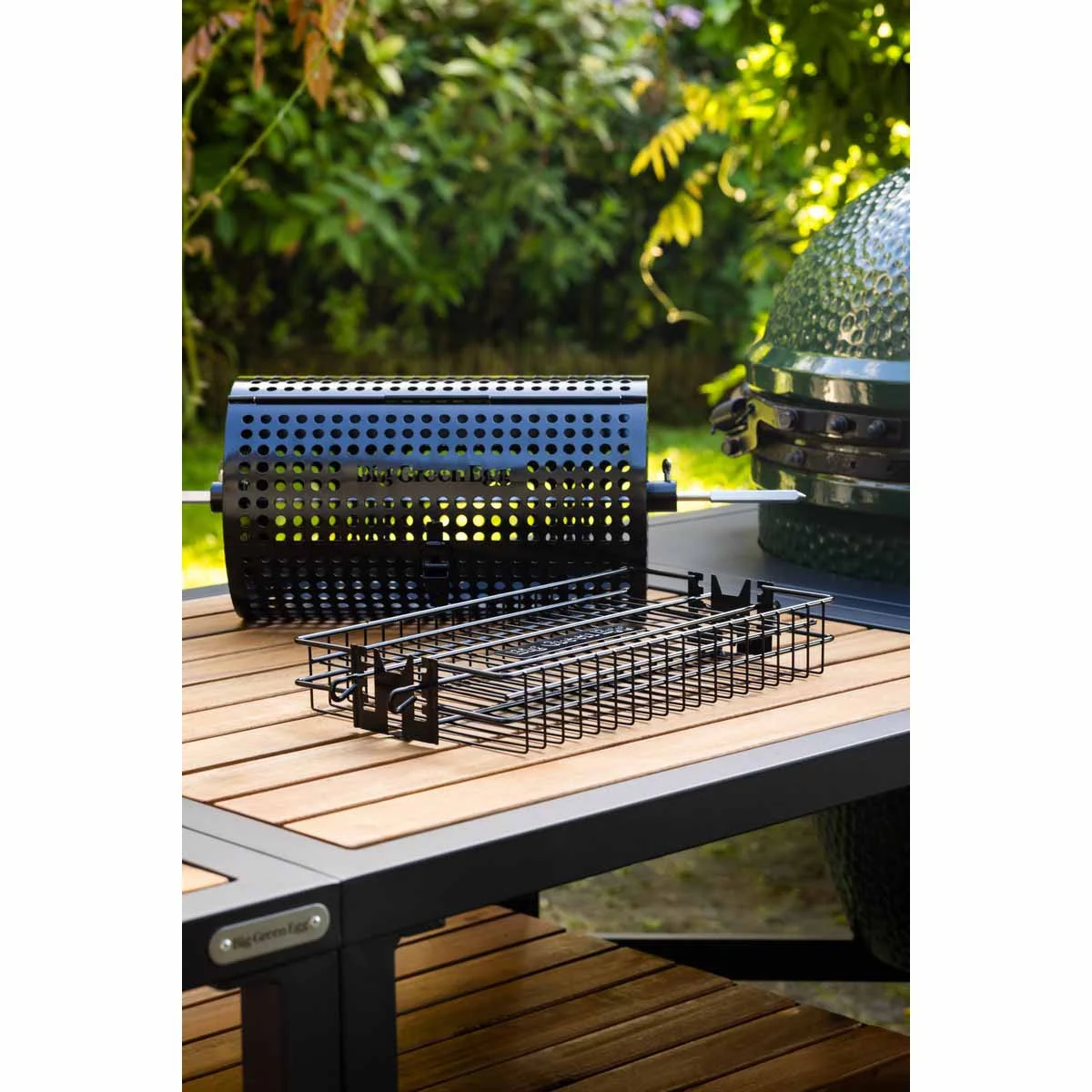 Кошик для вертіля Big Green Egg 128577 сталь з антипригарним покриттям 34х19х19 см