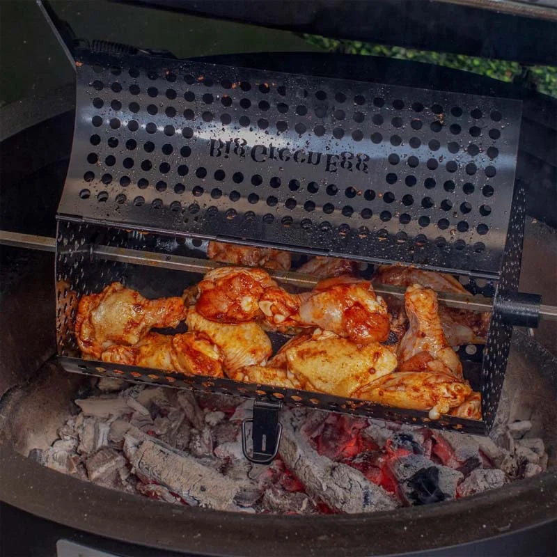 Кошик для вертіля Big Green Egg 128577 сталь з антипригарним покриттям 34х19х19 см