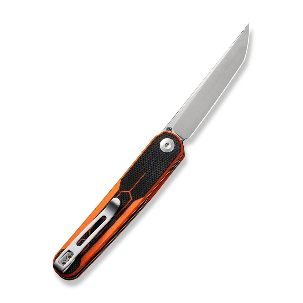 Складаний ніж Civivi KwaiQ 75,5 мм Nitro-V G10 чорнопомаранчевий