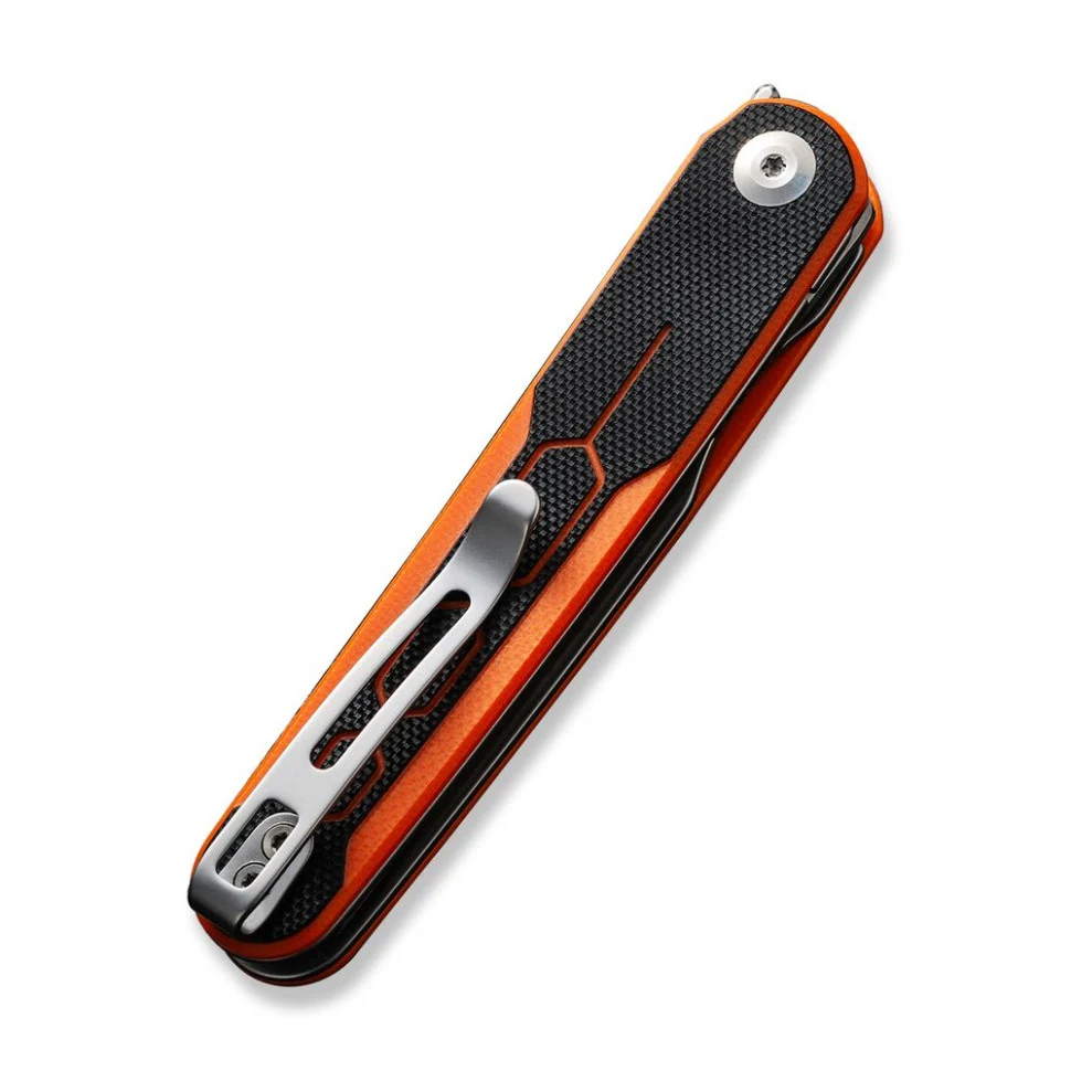 Складаний ніж Civivi KwaiQ 75,5 мм Nitro-V G10 чорнопомаранчевий