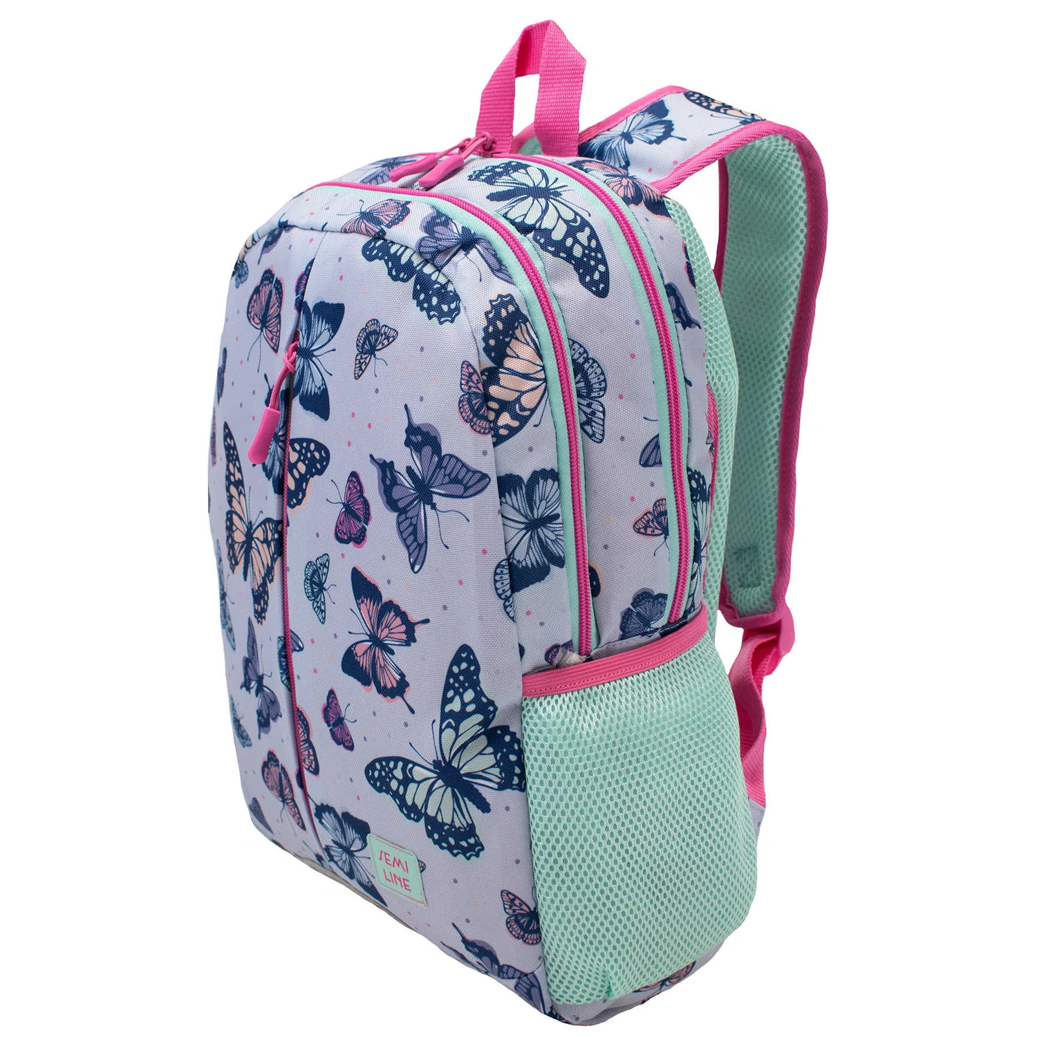 Рюкзак для дівчаток Semi Line J4924-1 12 л 600D Polyester Lilac Butterfly Print 40х27х11 см
