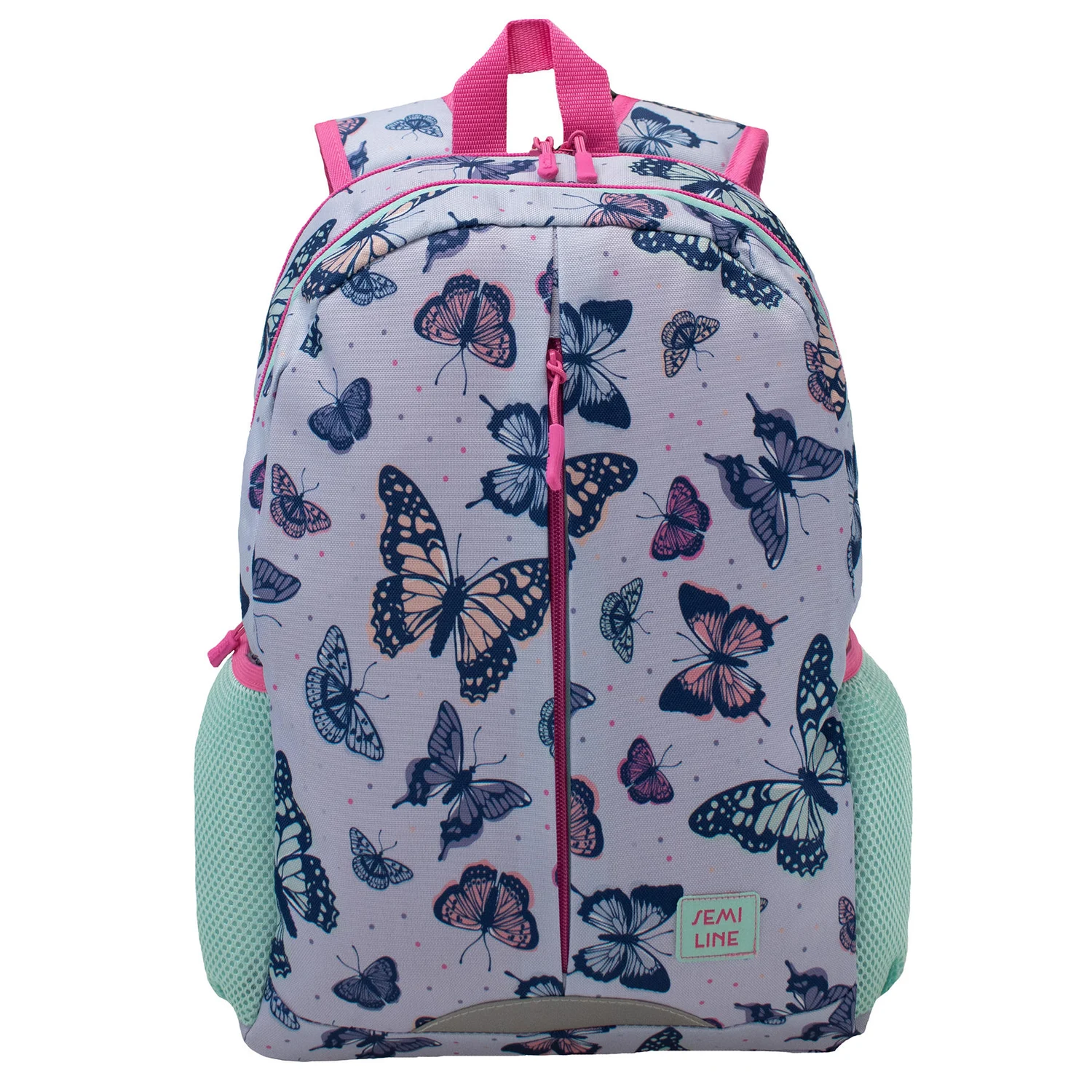 Рюкзак для дівчаток Semi Line J4924-1 12 л 600D Polyester Lilac Butterfly Print 40х27х11 см