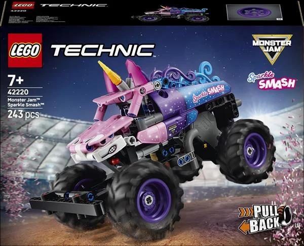 Конструктор LEGO Technic Monster Jam Sparkle Smash 243 деталі пластик різнобарвний