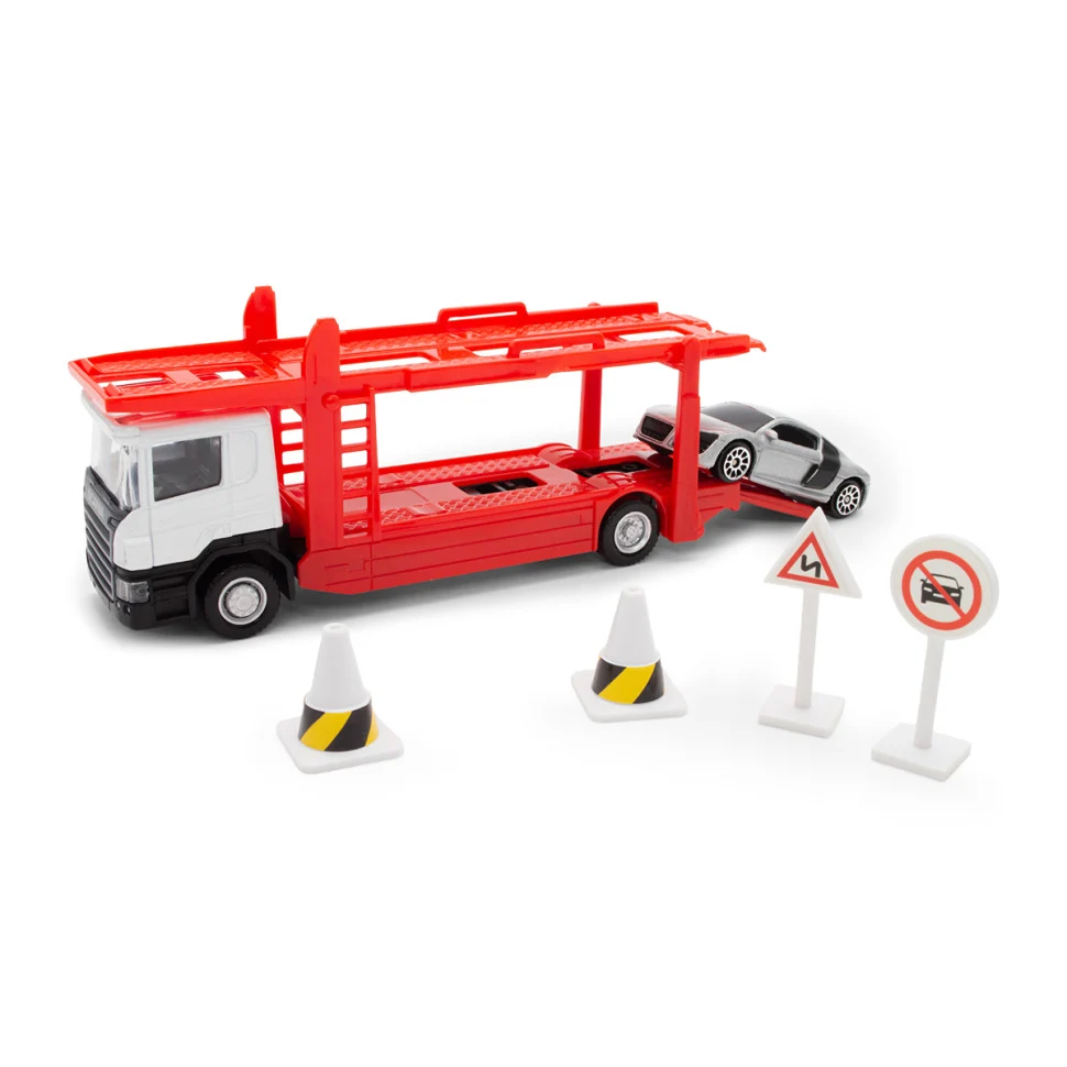 Ігровий набір автоперевозчик 1:64 метал-пластик різнобарвний