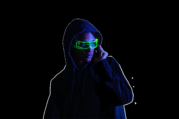 Окуляри нічного бачення LED Spy X AM10533 для спостереження в темряві чорні