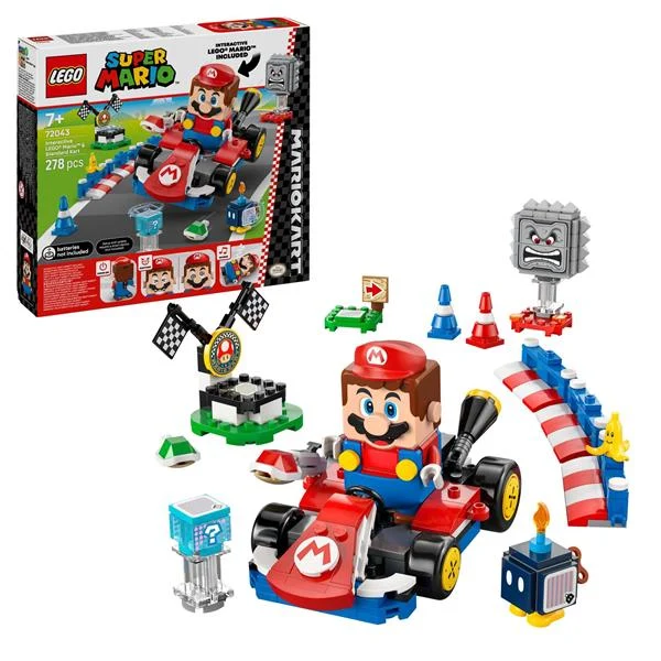 Конструктор LEGO Super Mario 72043 Mario Kart 278 деталей Пластик Різнобарвний