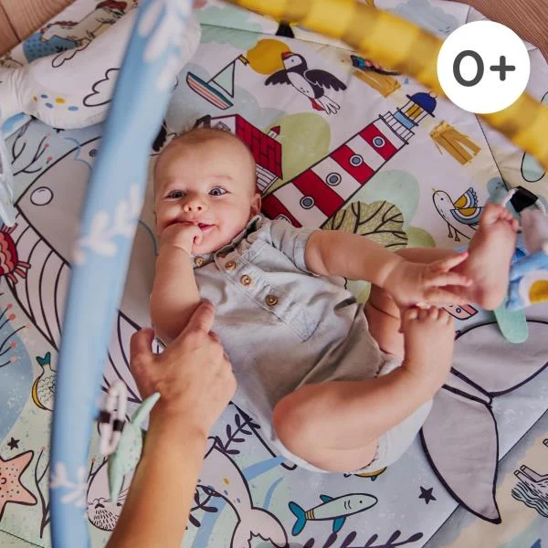 Розвиваючий килимок 2 в 1 Kinderkraft Smartplay Sea поліестер 103х95 см мультиколірний