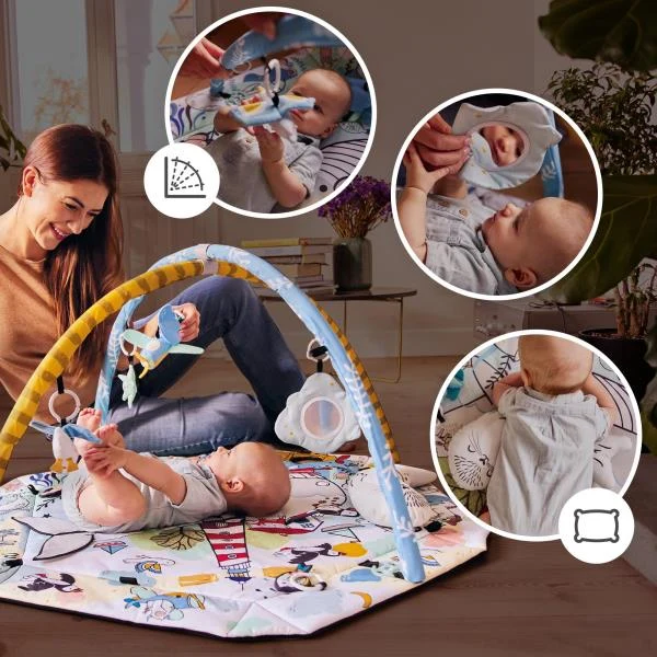 Розвиваючий килимок 2 в 1 Kinderkraft Smartplay Sea поліестер 103х95 см мультиколірний
