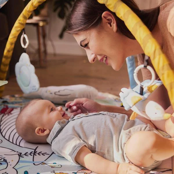 Розвиваючий килимок 2 в 1 Kinderkraft Smartplay Sea поліестер 103х95 см мультиколірний