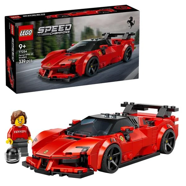 Конструктор LEGO Speed Champions Спортивний автомобіль Ferrari SF90 XX Stradale 339 деталей Пластик Чорно-червоний