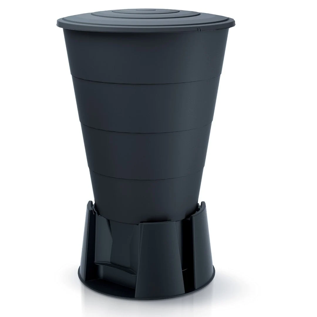 Резервуар для дощової води 210 л HDPE антрацитовий 753х753х865 мм