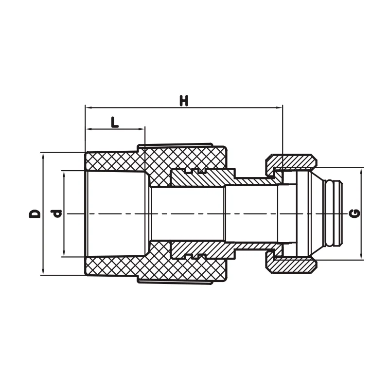 Муфта нарізна Koer K0240.PRO 20x3/4 ППР біла