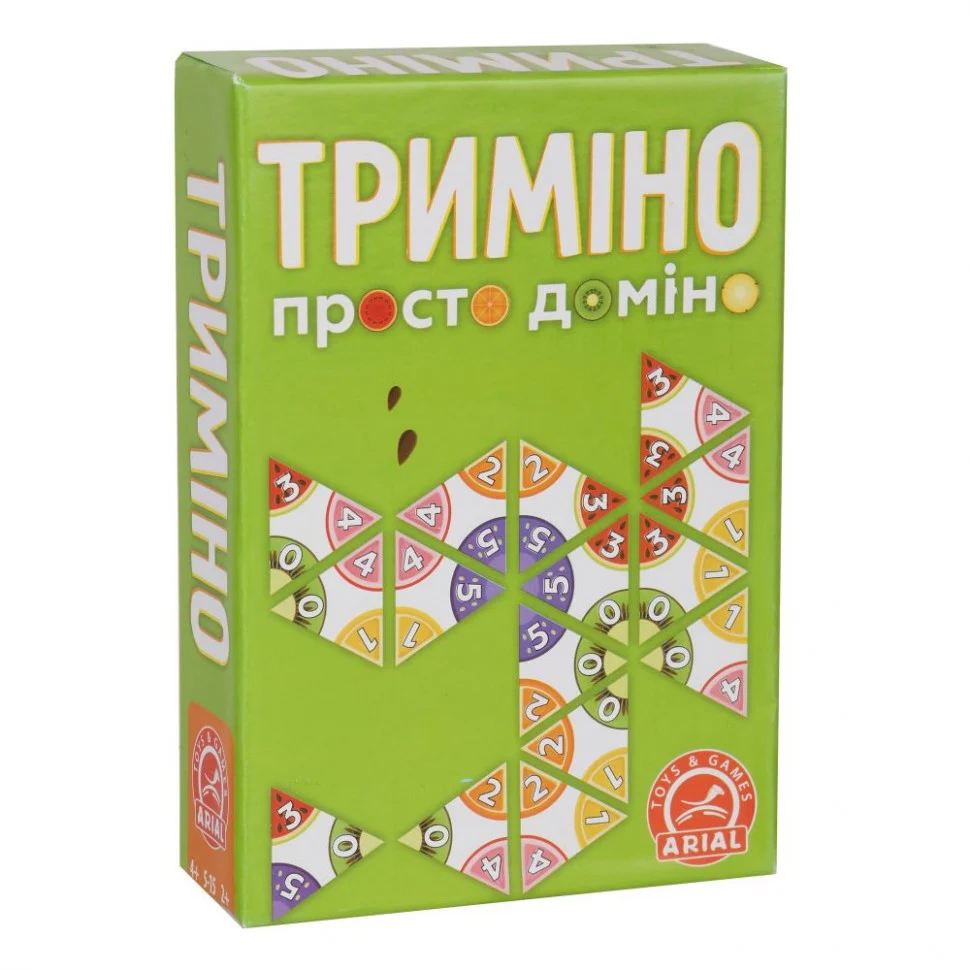 Настольная игра Тримино 56 фішок картон для всієї родини Українська