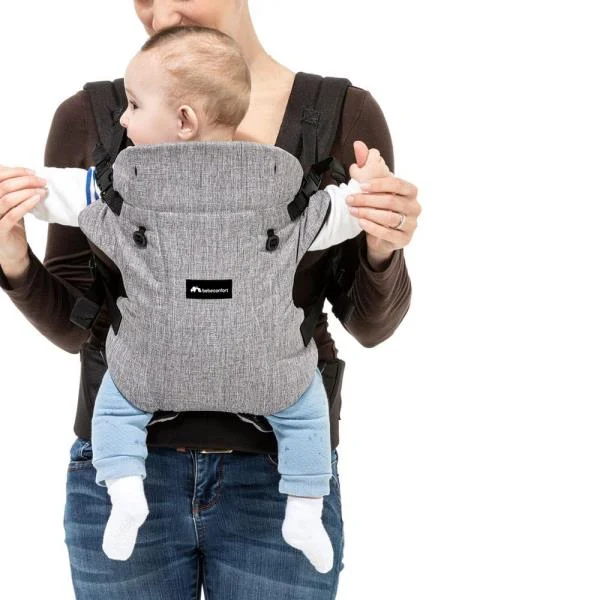 Сумка-переноска Bebe Confort Go4 4 положення м'яке сидіння чорний із сірим