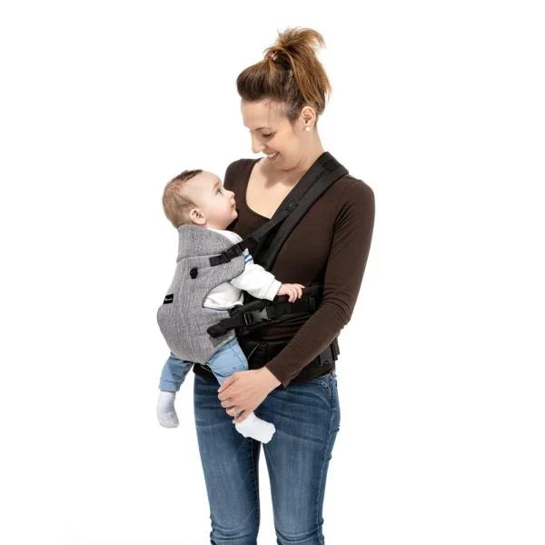 Сумка-переноска Bebe Confort Go4 4 положення м'яке сидіння чорний із сірим