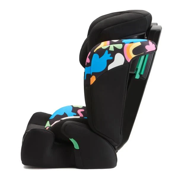 Автокрісло Kinderkraft Comfort Up i-Size 9-36 кг текстиль чорний з малюнком 61,5-84х44х49 см