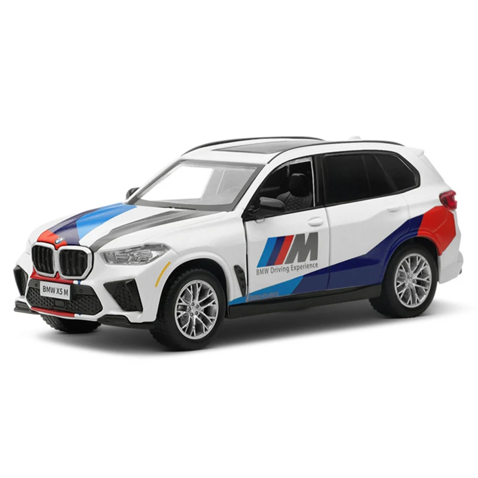 Автомодель BMW X5 M 1:43 метал білий з відкриваючими дверцями та функцією pull back