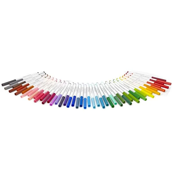 Фломастери Crayola Supertips 50 кольорів водна основа односторонні картонна упаковка