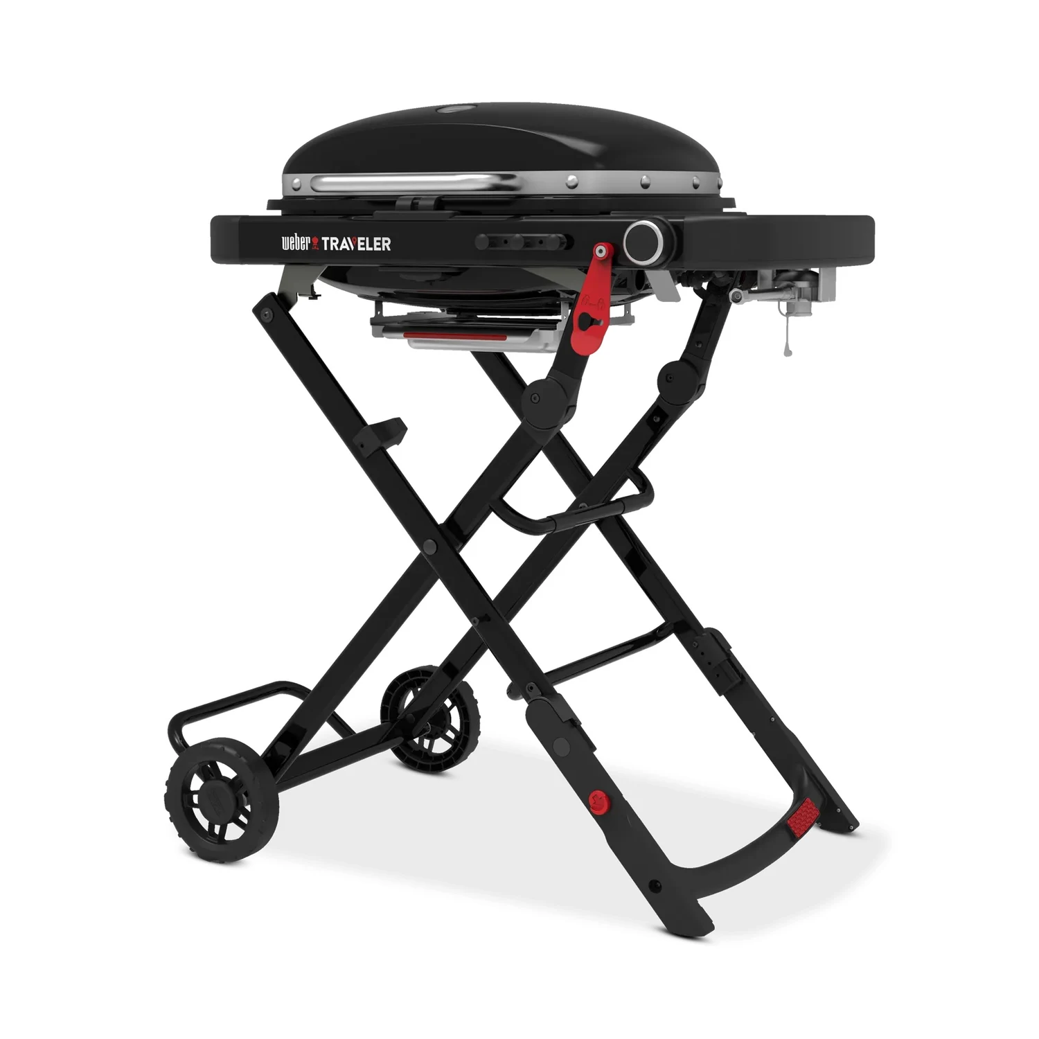 Портативний газовий гриль Weber Traveler Compact 1501747 86х54,5х86 см сталь чорний