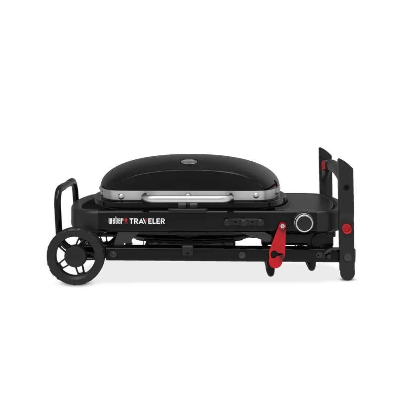 Портативний газовий гриль Weber Traveler Compact 1501747 86х54,5х86 см сталь чорний