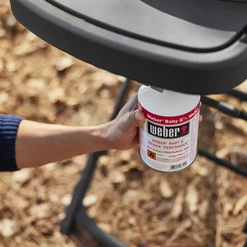 Портативний газовий гриль Weber Traveler Compact 1501747 86х54,5х86 см сталь чорний