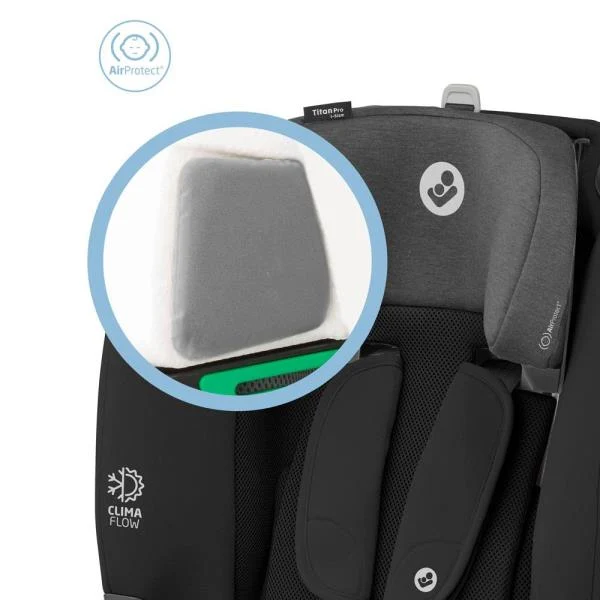 Автокрісло Maxi-Cosi Titan Pro i-Size 1-2-3 Isofix 9-36 кг чорне
