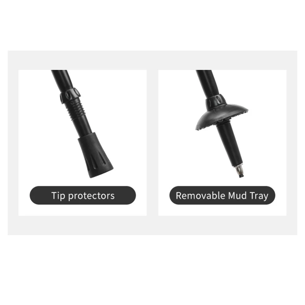 Трекінгова палиця 3-сек. Naturehike CNK2550DS010 алюміній 55-120 см зелена