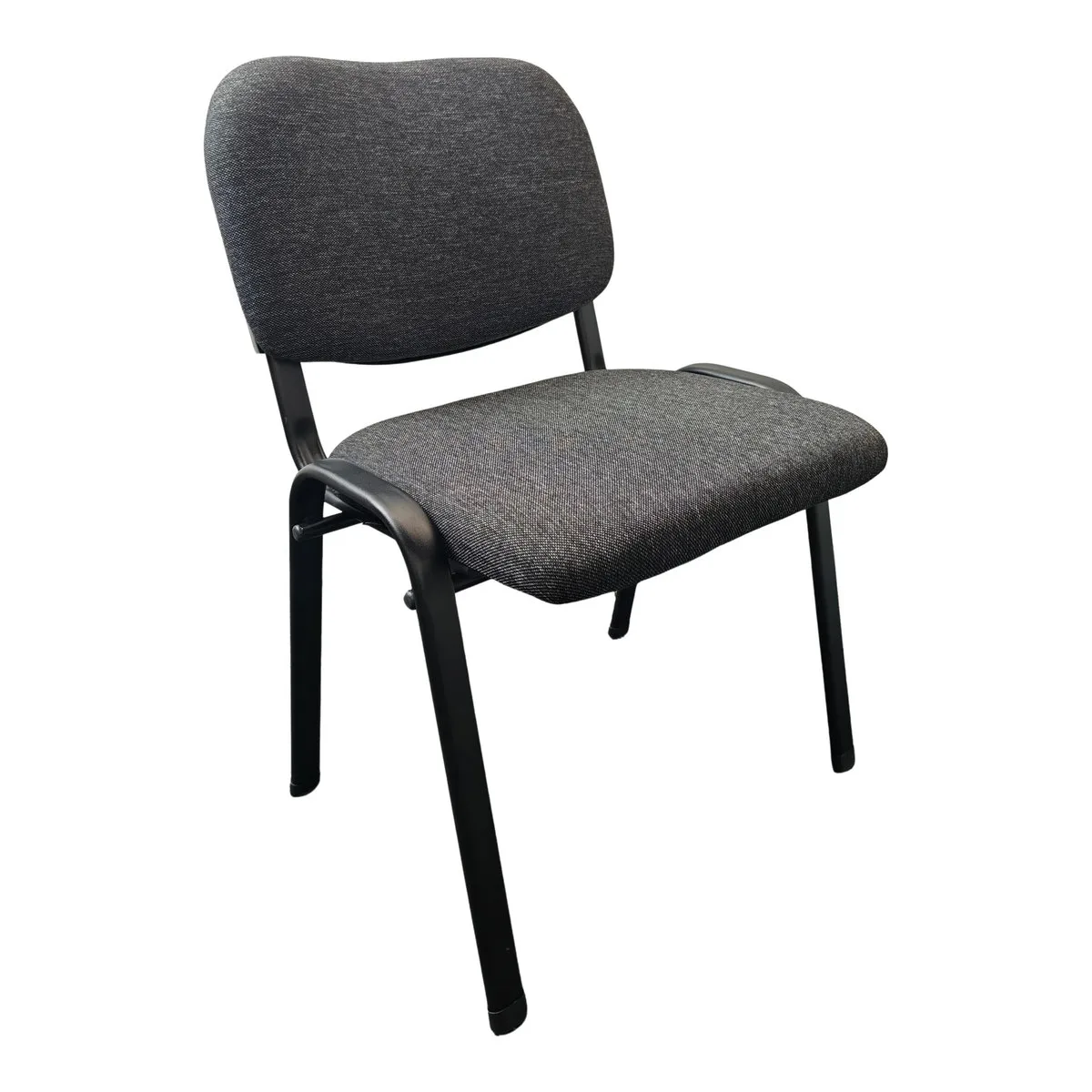 Стілець ISO сірий металевий 77х54,5х42 см тканина максимальне навантаження 200 кг
