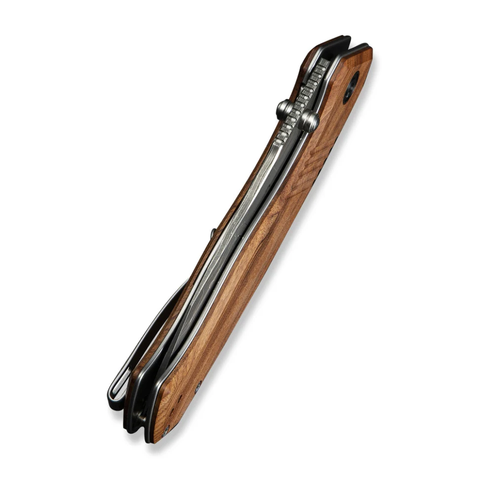 Ніж складаний Civivi Placoid C23079-DS1 дамаська сталь 93,3 мм Guibourtia Wood 220,7 мм