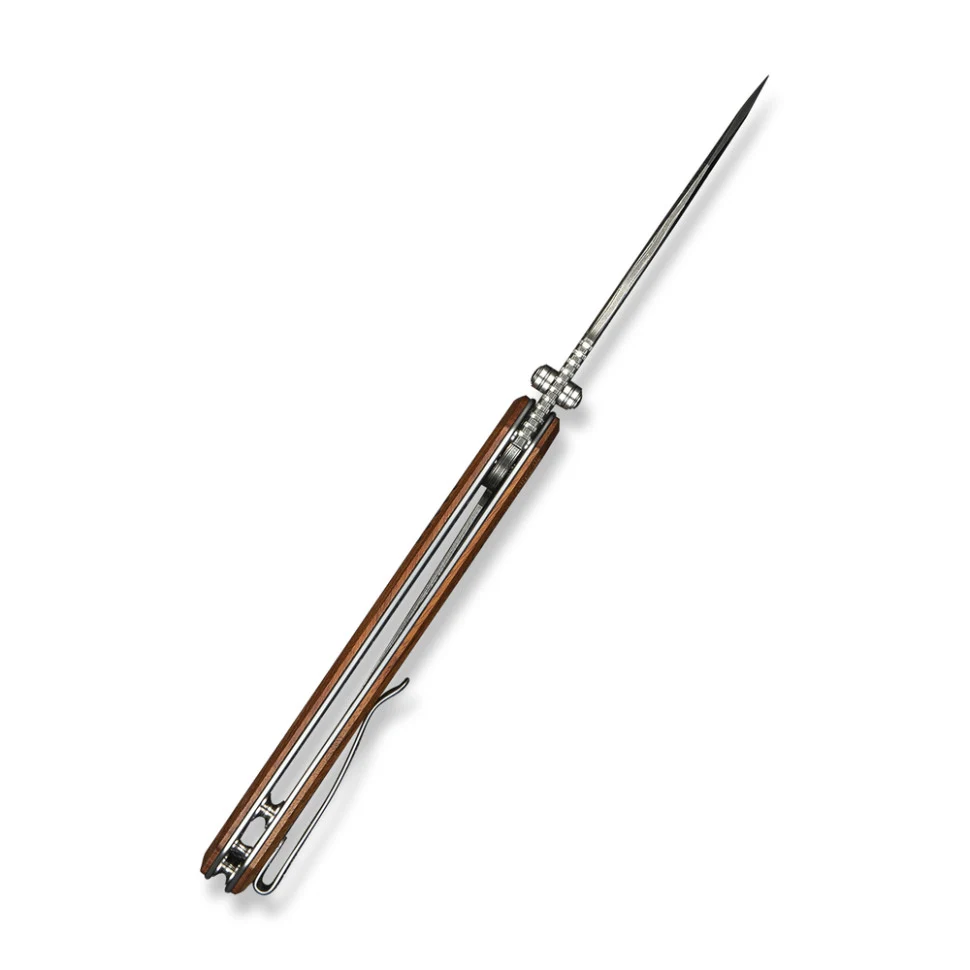 Ніж складаний Civivi Placoid C23079-DS1 дамаська сталь 93,3 мм Guibourtia Wood 220,7 мм