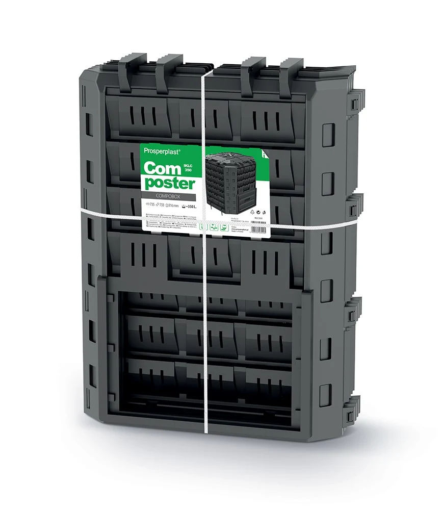 Компостер садовий Prosperplast COMPOBOX 350L 350 л пластиковий чорний 720x715x766 мм