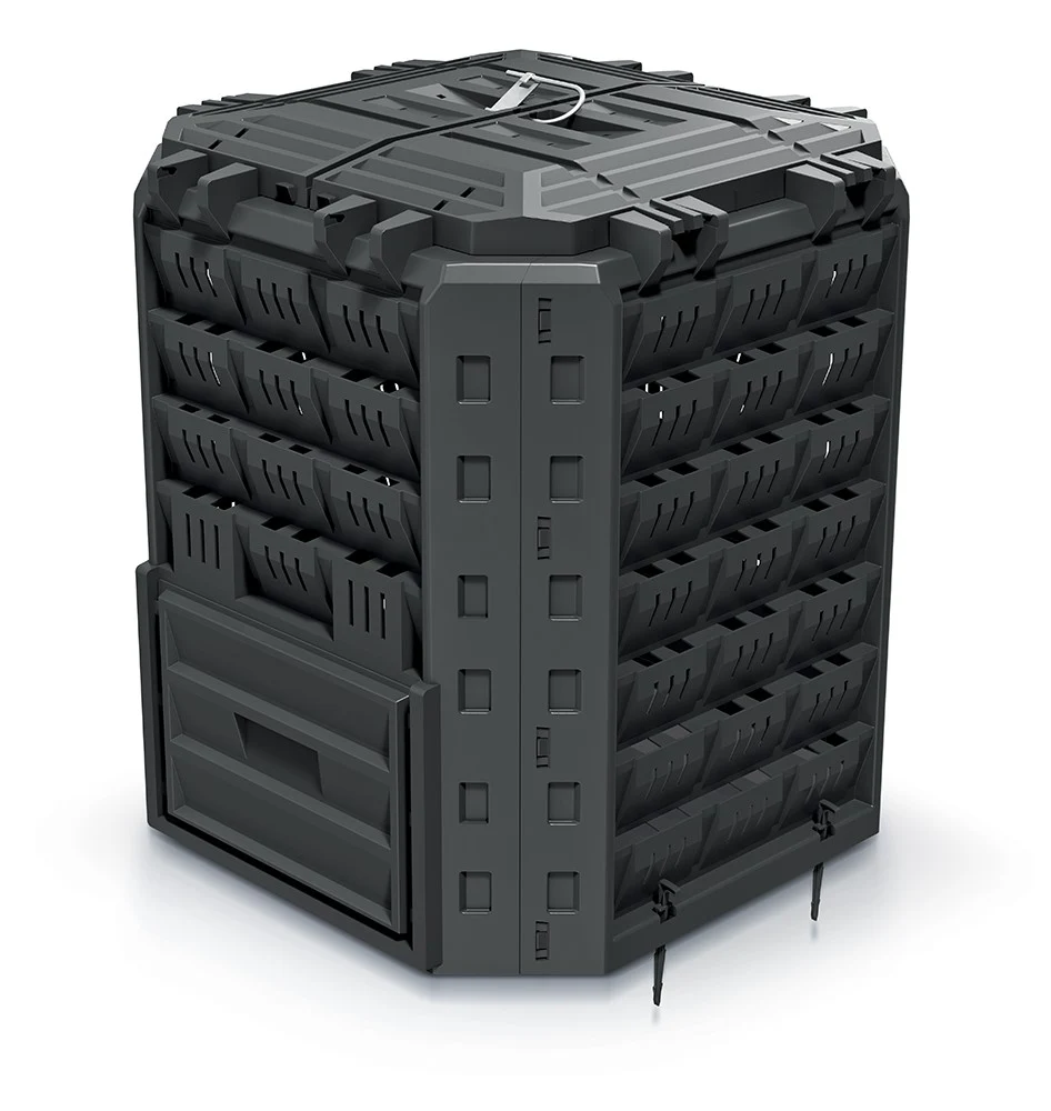 Компостер садовий Prosperplast COMPOBOX 350L 350 л пластиковий чорний 720x715x766 мм