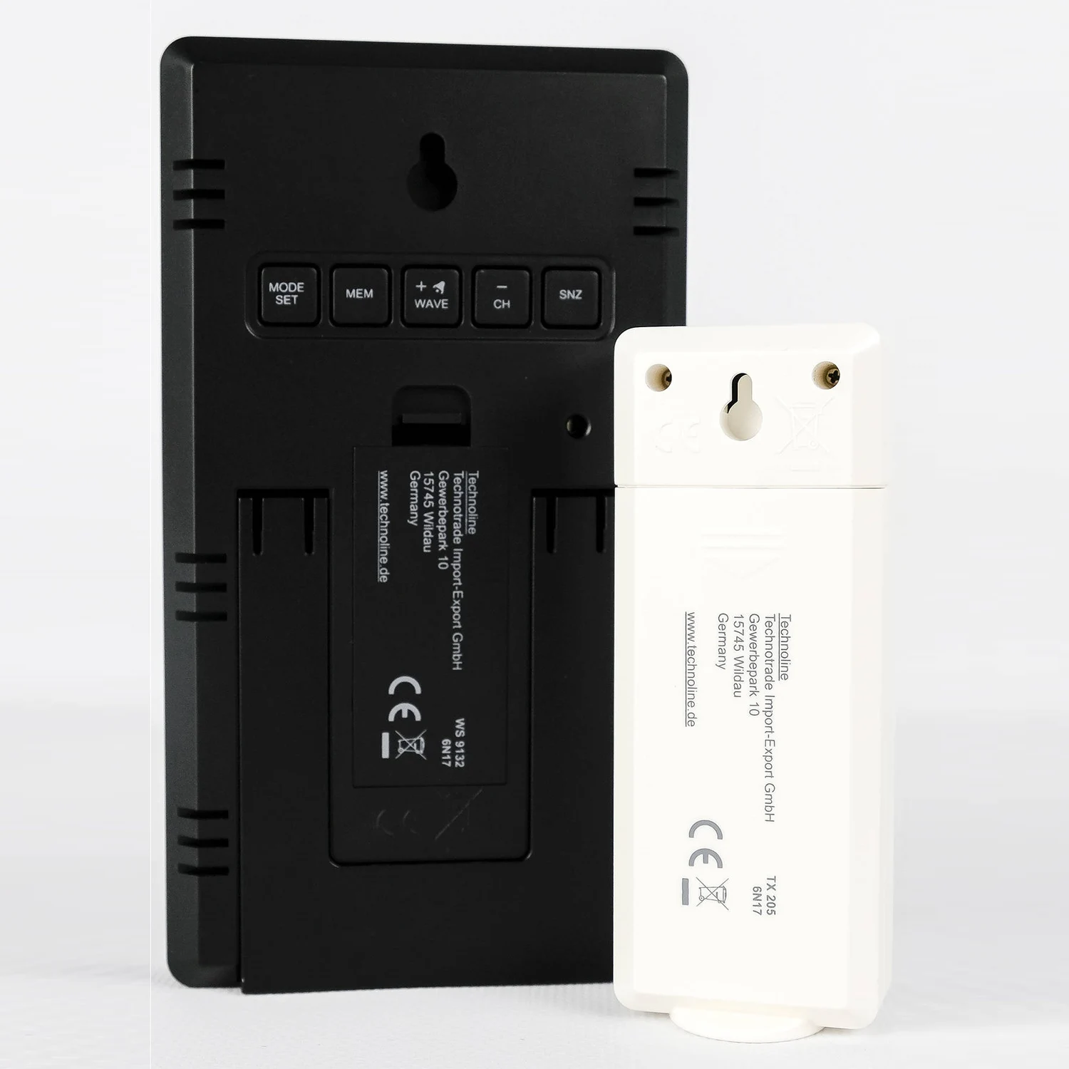 Метеостанція Technoline WS9132 електронна з будильником 2xAAA пластик чорна