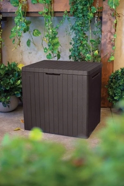 Садовий ящик Keter City Storage Box 113 л поліпропілен 57,8х44х55 см коричневий