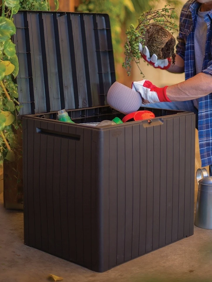 Садовий ящик Keter City Storage Box 113 л поліпропілен 57,8х44х55 см коричневий