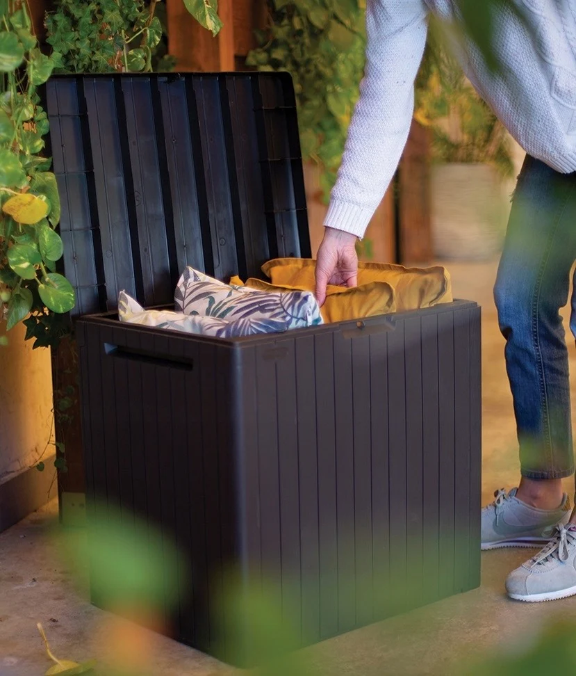 Садовий ящик Keter City Storage Box 113 л поліпропілен 57,8х44х55 см коричневий