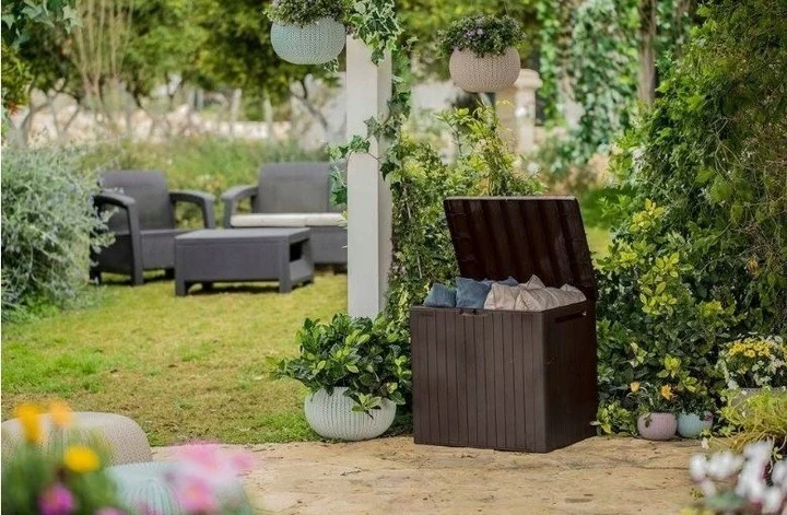 Садовий ящик Keter City Storage Box 113 л поліпропілен 57,8х44х55 см коричневий