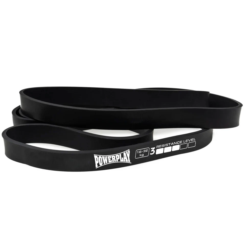 Еспандер-петля PowerPlay 4117 16-32 кг латекс чорна 21 мм