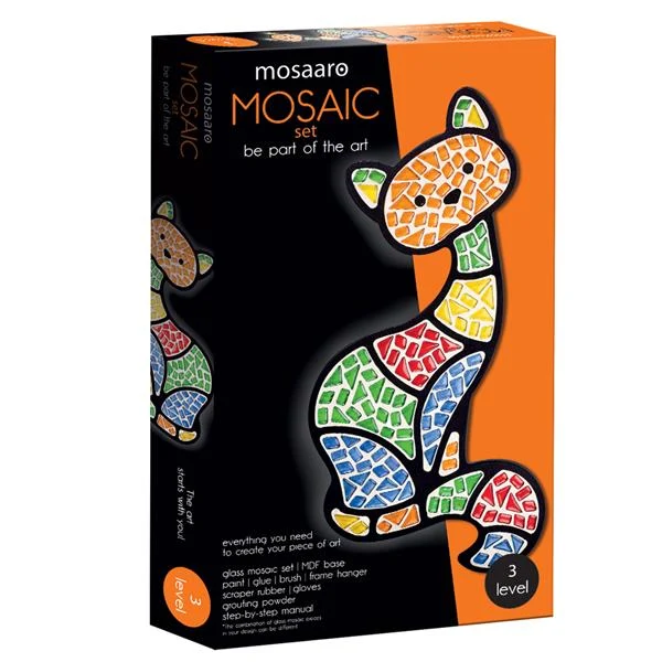 Набір для скляної мозаїки Mosaaro MA3002 різнобарвний перероблене скло МДФ