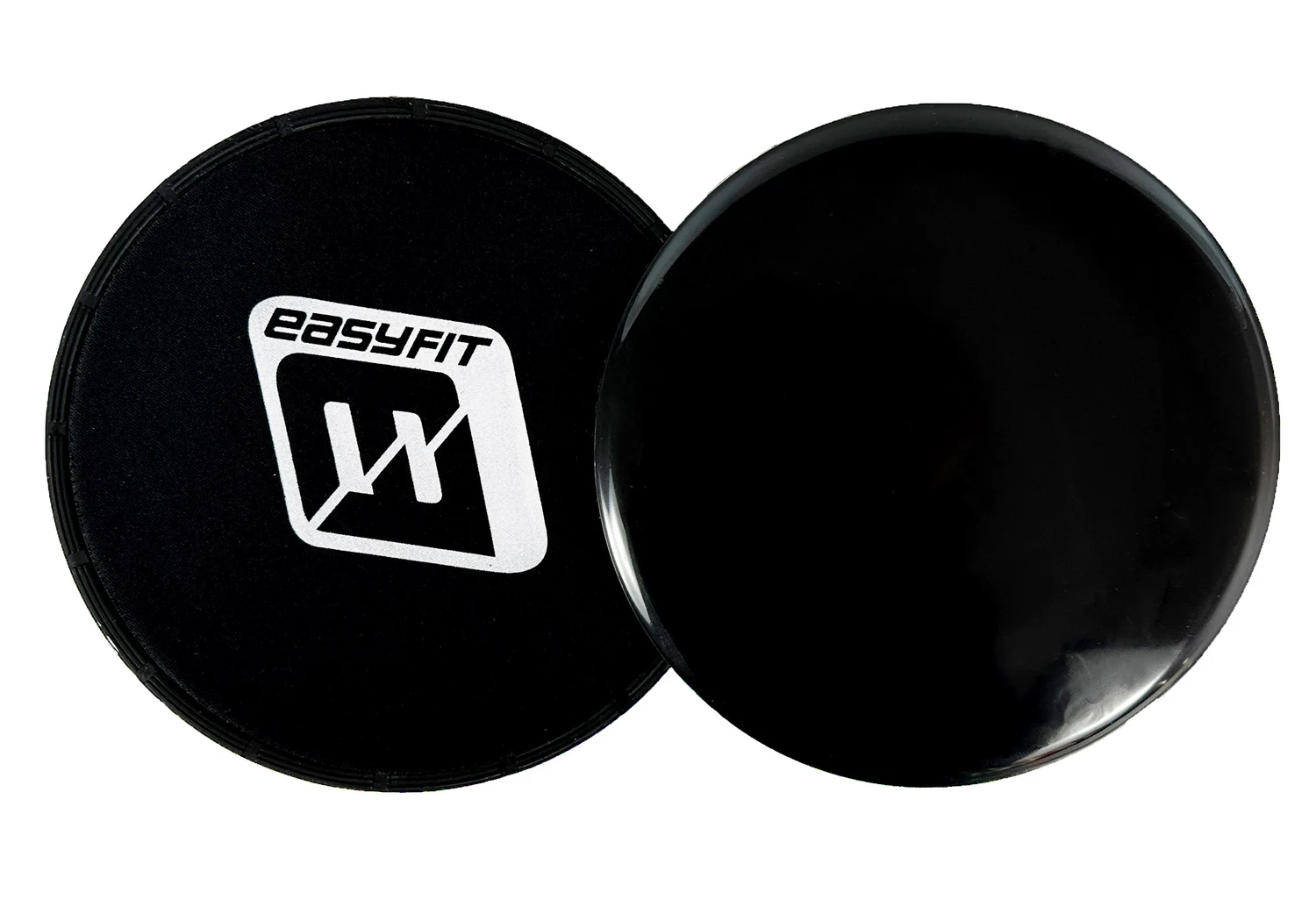 Диски для глайдинга 2 шт чорні пластик 24 см EasyFit
