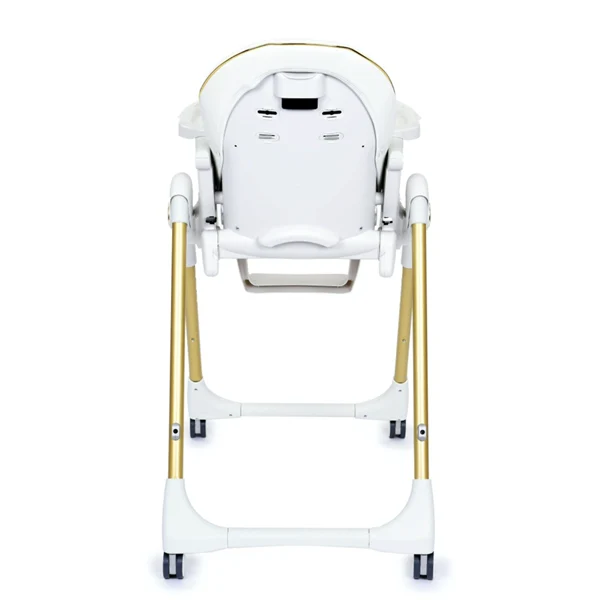 Стільчик для годування Peg-Perego Prima Pappa Follow Me 75,5х55,5х104,5 см білий із золотистим