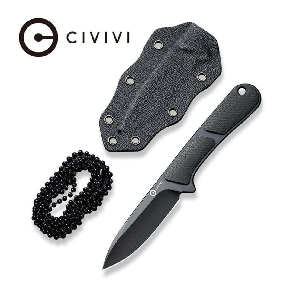 Ніж фіксований Civivi Mini Elementum 5,7 см Nitro-V чорний G10