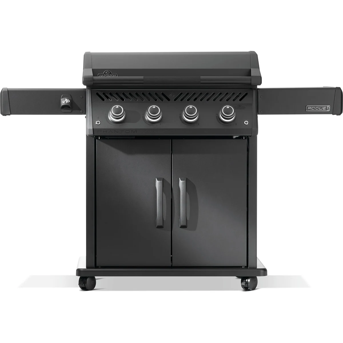 Газовий гриль-планча Napoleon Rogue Pro 30 155х64х107 см Нержавіюча сталь чорний мат