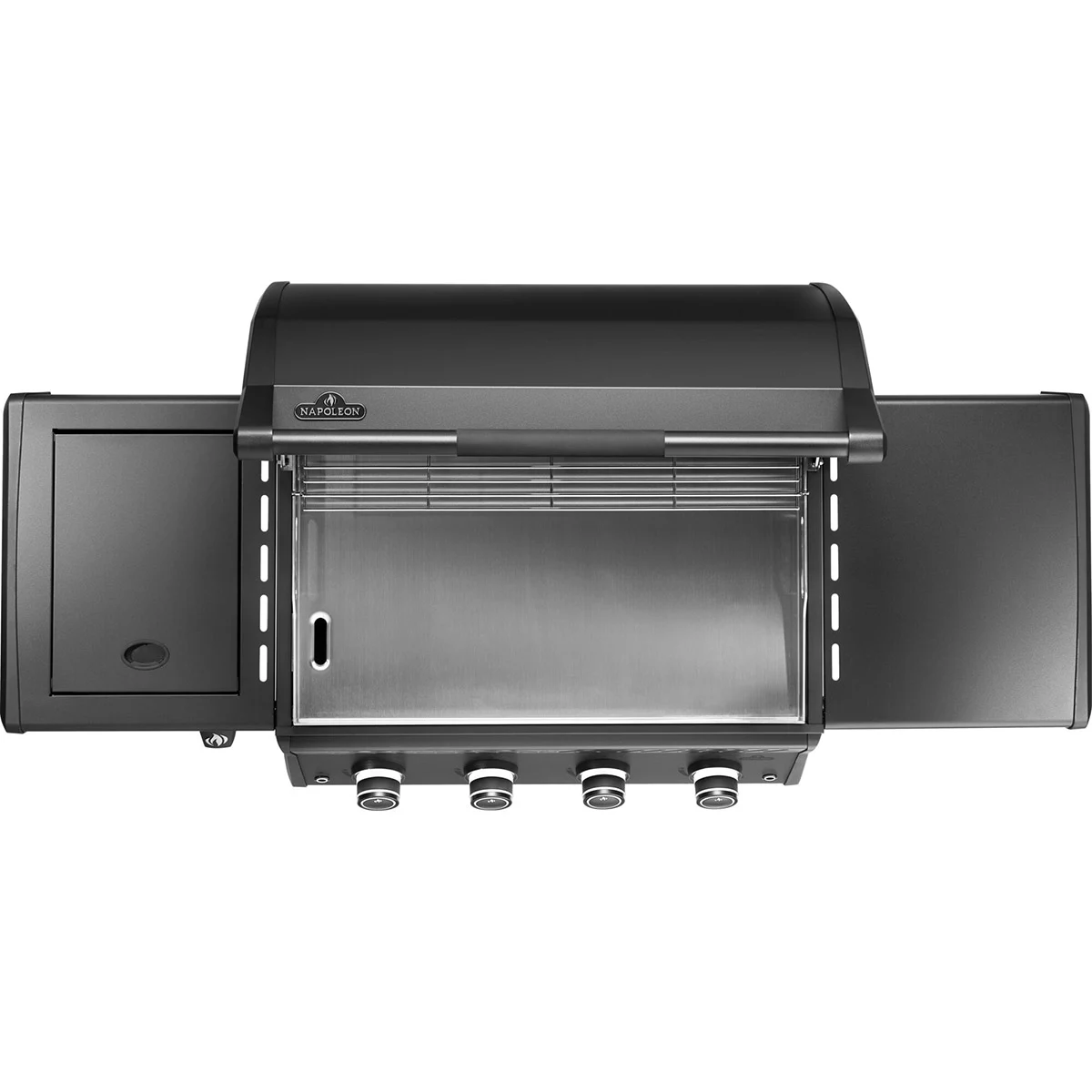 Газовий гриль-планча Napoleon Rogue Pro 30 155х64х107 см Нержавіюча сталь чорний мат